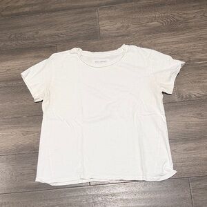 Nili Lotan Classic White Short Sleeve Tee